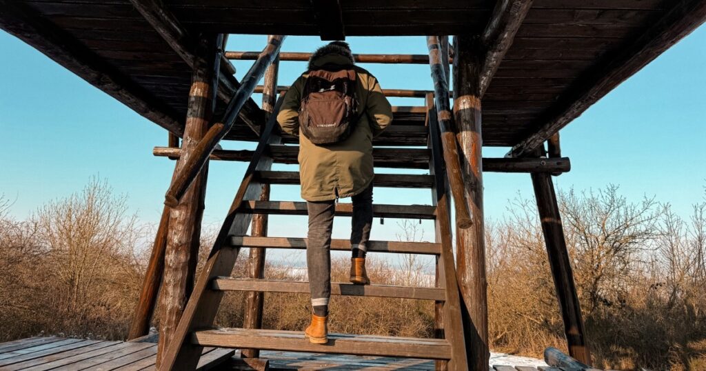 Přístup na rozhlednu Veselov