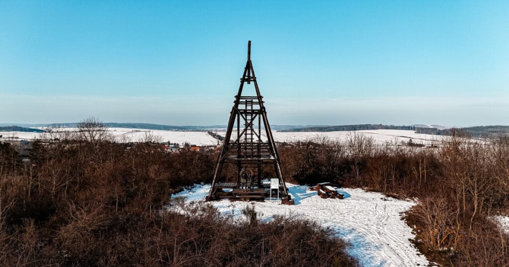 Rozhledna Veselov z dronu
