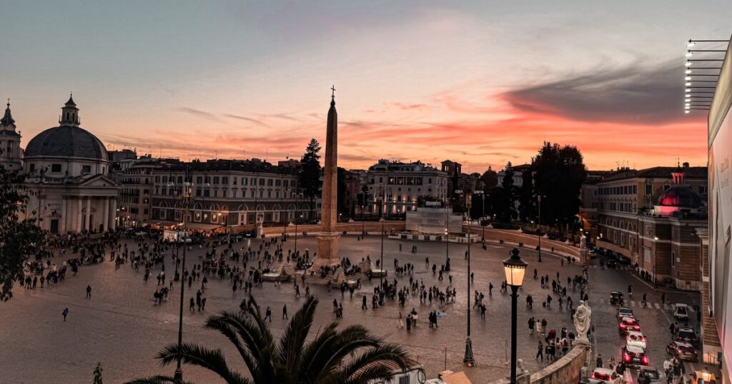 Výhled na Piazza del Popolo