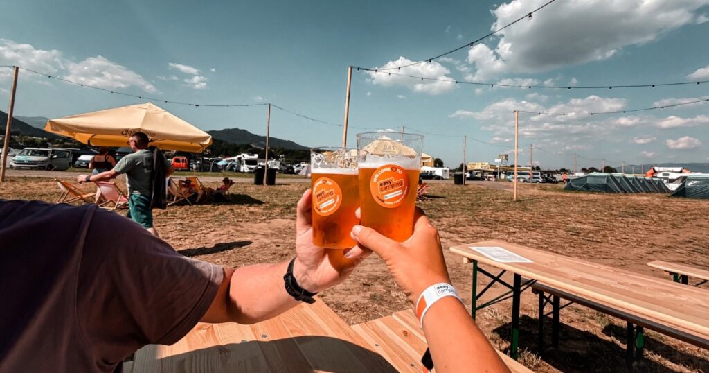 Welcome drink v Easy Camping