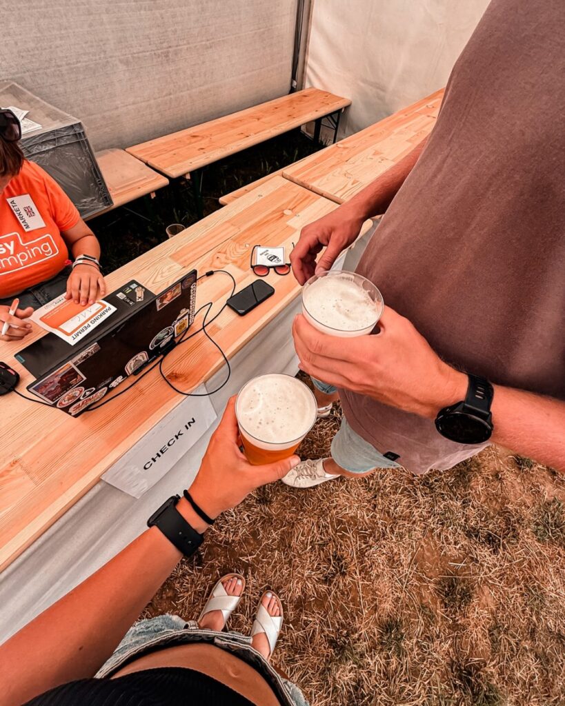 Welcome drink v Easy Camping